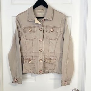 Khaki denim jacket